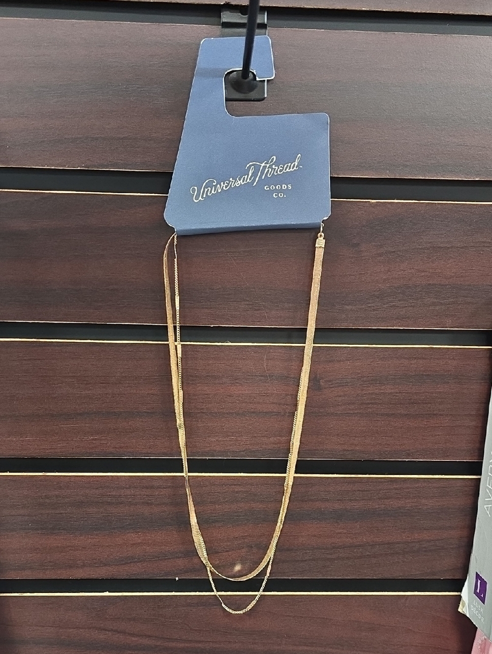 Universal Thread Gold Double-Layer Necklace